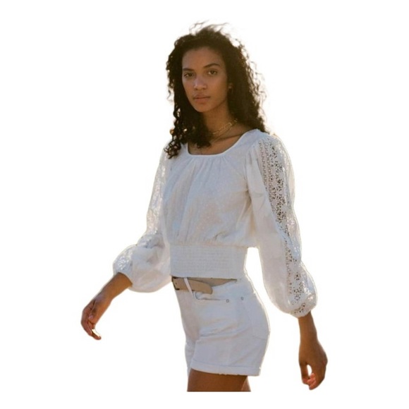 Anthropologie Tops - White blouse from Anthropology Maeve